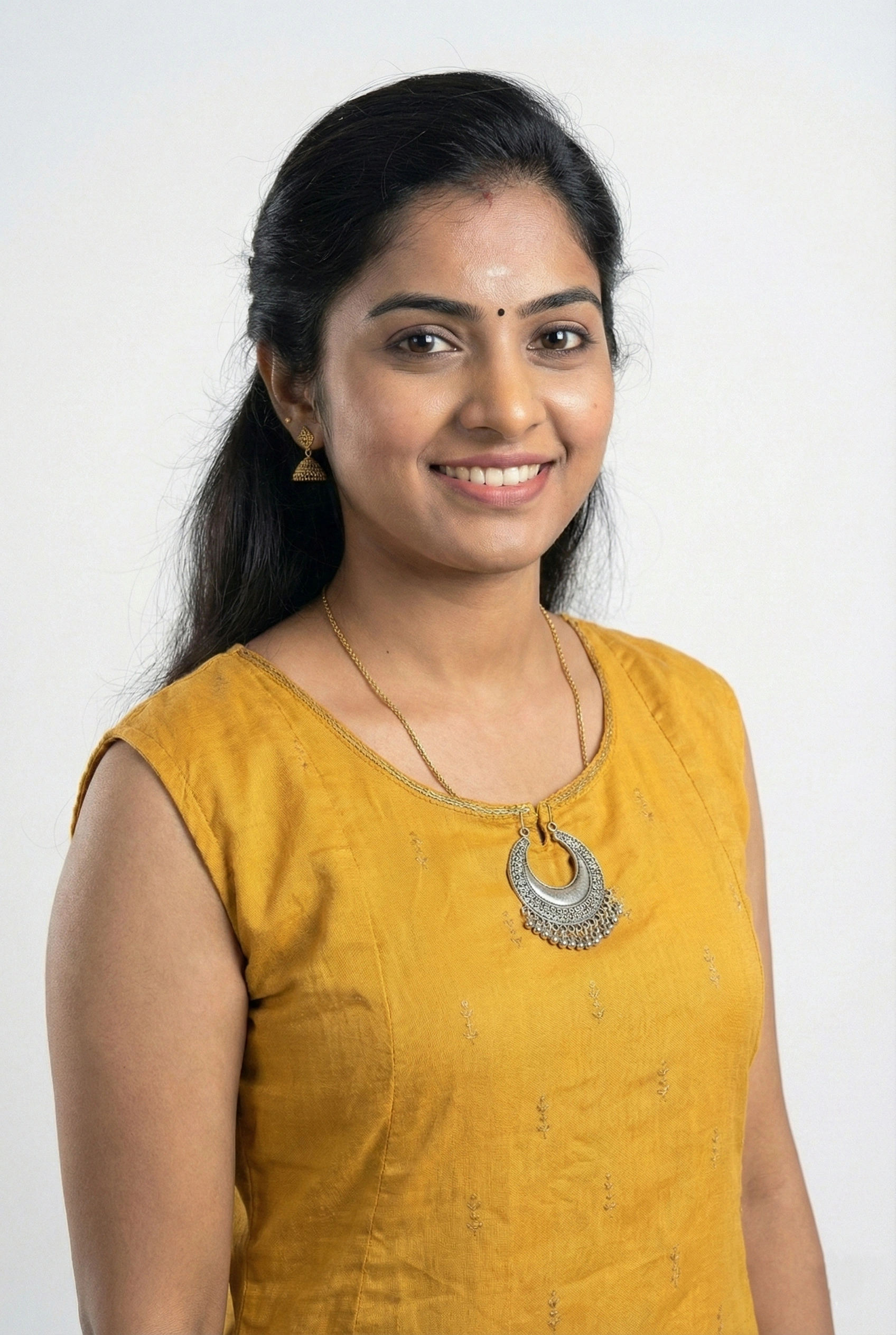 Mustard Yellow Double Layered Frock Model Kurti