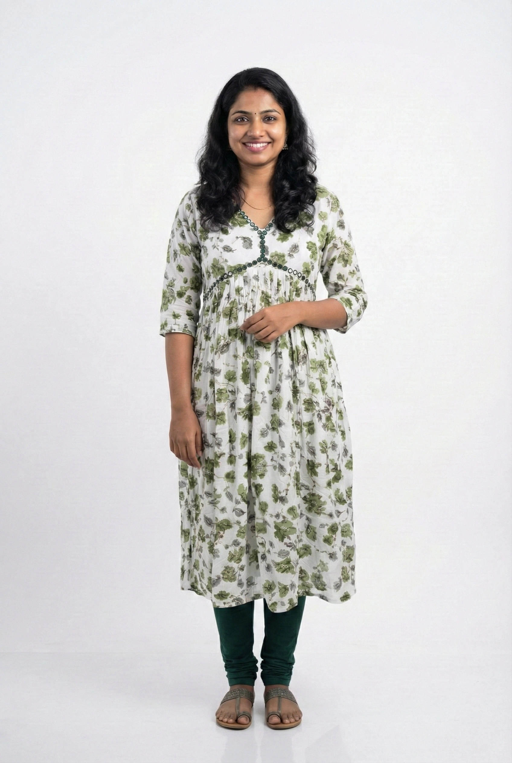 Alia Cut Printed Top