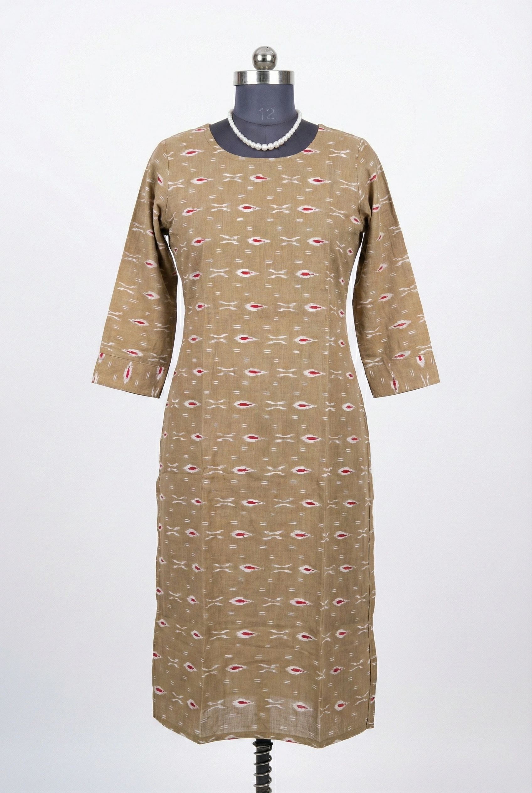 Ikkat Printed Cotton Kurti