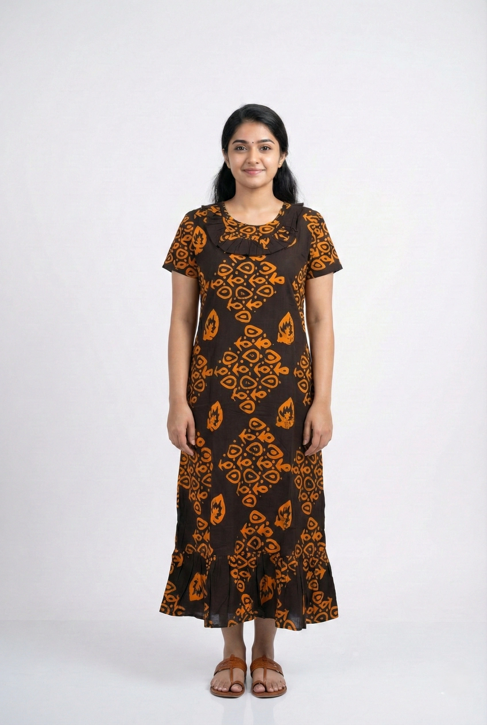 Cotton Printed Frock Nighty