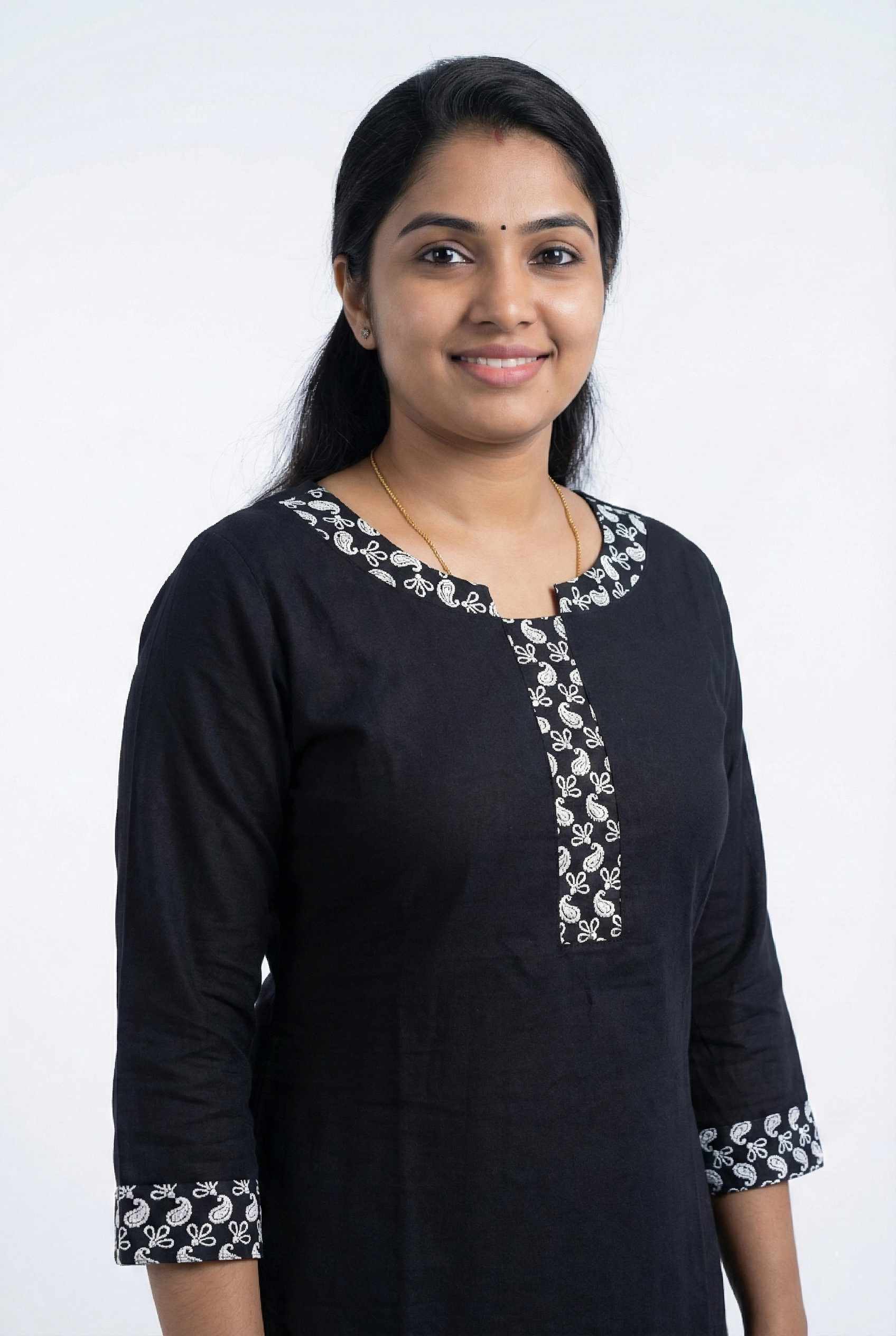 Pure Cotton Black Kurti